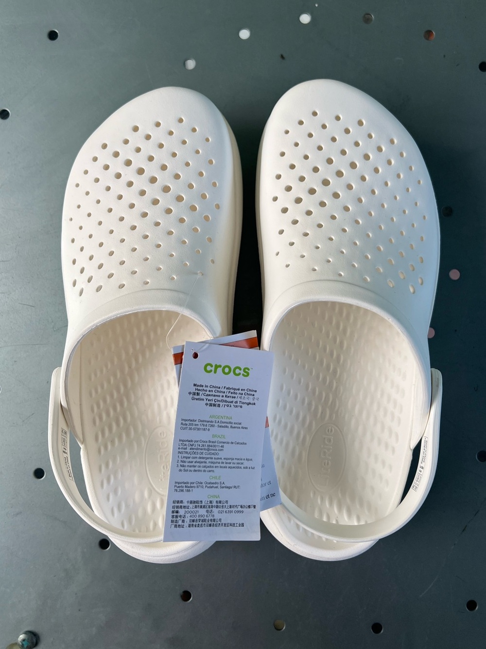 NWTS Crocs InMotion LiteRide™ Clog Unisex Shoes - White W8/ M6